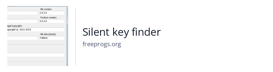 Silent key finder