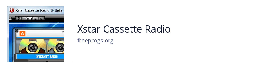 Xstar Cassette Radio