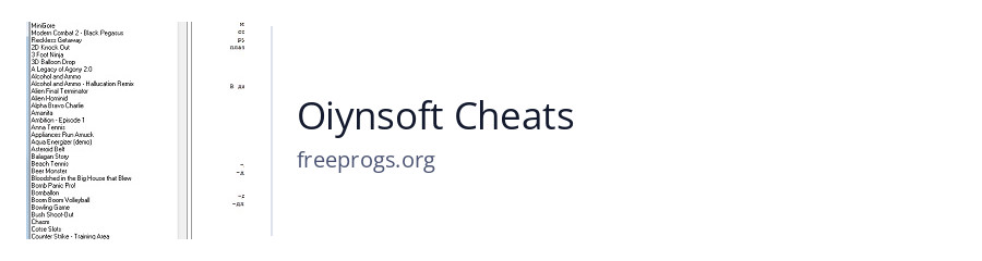 Oiynsoft Cheats