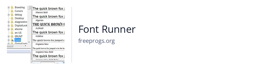 Font Runner