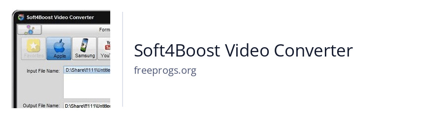 Soft4Boost Video Converter
