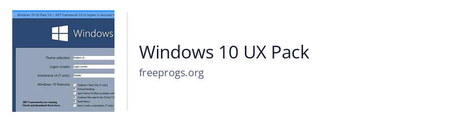 Windows 10 UX Pack