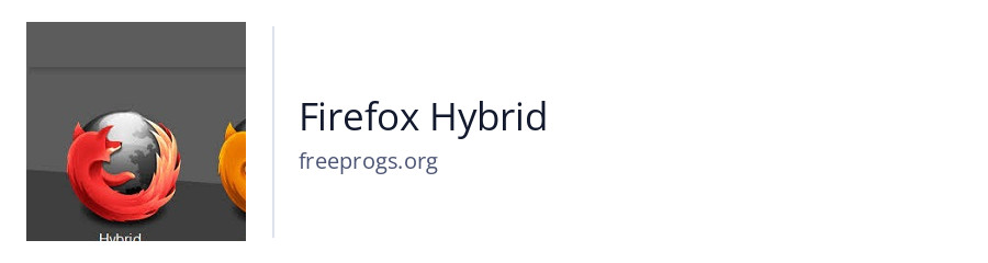 Firefox Hybrid