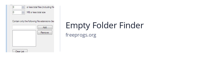 Empty Folder Finder