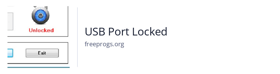 USB Port Locked