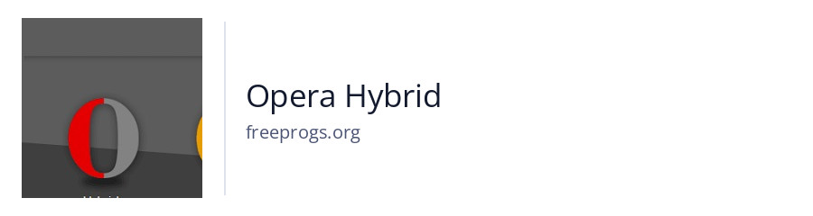 Opera Hybrid
