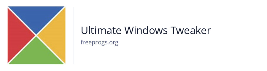 Ultimate Windows Tweaker