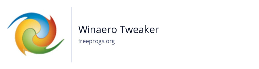 Winaero Tweaker