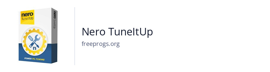Nero TuneItUp