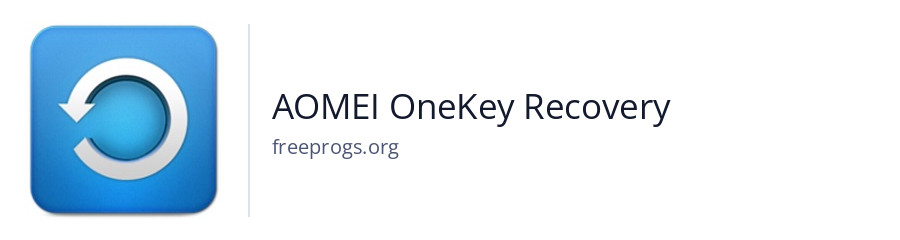 AOMEI OneKey Recovery