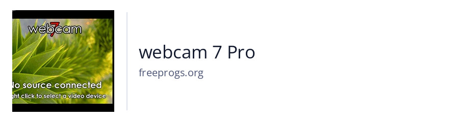webcam 7 Pro
