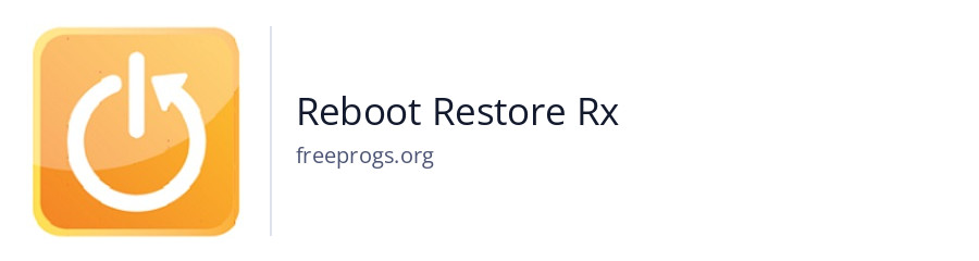Reboot Restore Rx