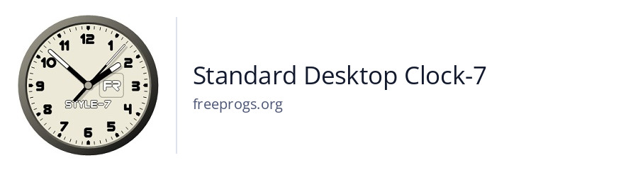 Standard Desktop Clock-7