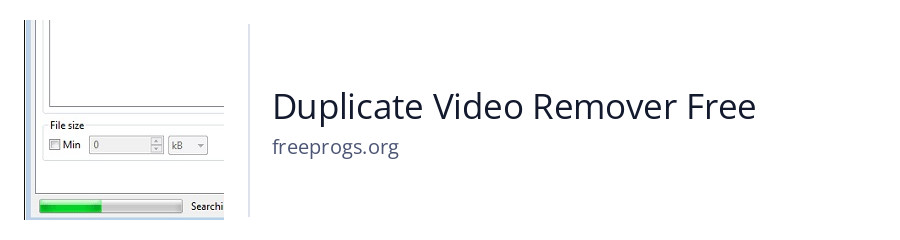 Duplicate Video Remover Free