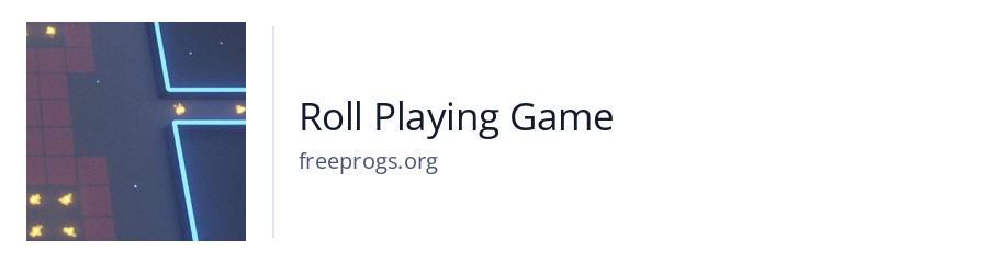 Roll Playing Game