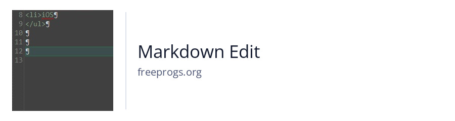 Markdown Edit
