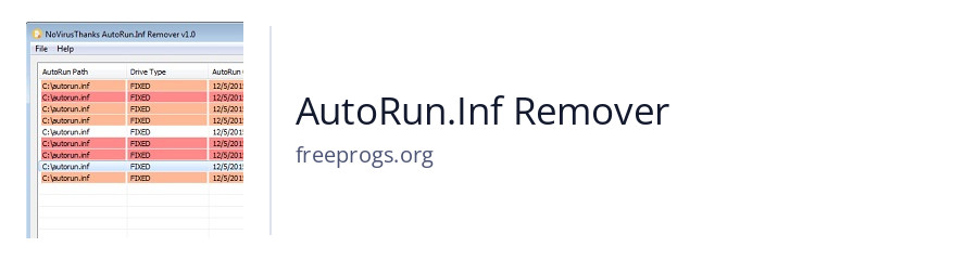 AutoRun.Inf Remover