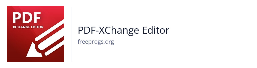 PDF-XChange Editor