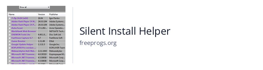 Silent Install Helper