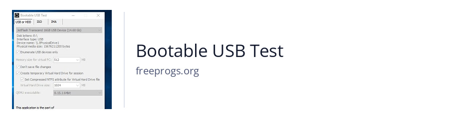 Bootable USB Test