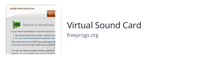 Virtual Sound Card