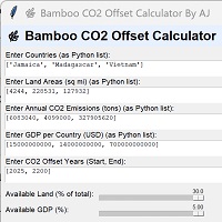 Bamboo CO2 Offset Calculator v3.1