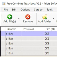 Free Combine Text Files v1.0