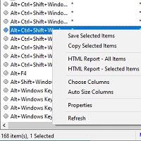 HotKeysList v1.05