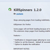 KillSpinners v1.2.0 для Mozilla Firefox