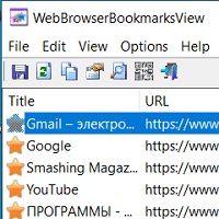 WebBrowserBookmarksView v1.13
