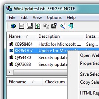 WinUpdatesList v1.33