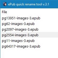 ePub Quick Rename Tool v3.1.0